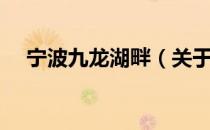 宁波九龙湖畔（关于宁波九龙湖畔介绍）