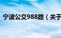 宁波公交988路（关于宁波公交988路介绍）
