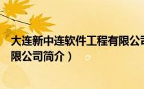 大连新中连软件工程有限公司（关于大连新中连软件工程有限公司简介）