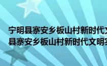 宁明县寨安乡板山村新时代文明实践志愿服务队（关于宁明县寨安乡板山村新时代文明实践志愿服务队介绍）