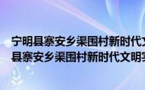宁明县寨安乡渠围村新时代文明实践志愿服务队（关于宁明县寨安乡渠围村新时代文明实践志愿服务队介绍）
