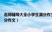 名师辅导大全小学生满分作文（关于名师辅导大全小学生满分作文）