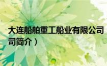 大连船舶重工船业有限公司（关于大连船舶重工船业有限公司简介）