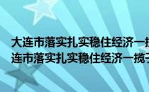大连市落实扎实稳住经济一揽子政策措施工作方案（关于大连市落实扎实稳住经济一揽子政策措施工作方案简介）