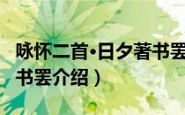 咏怀二首·日夕著书罢（关于咏怀二首·日夕著书罢介绍）