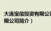 大连宝信投资有限公司（关于大连宝信投资有限公司简介）