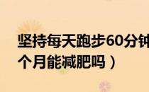 坚持每天跑步60分钟能减肥吗（坚持跑步一个月能减肥吗）