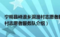 宁明县峙浪乡洞漫村志愿者服务队（关于宁明县峙浪乡洞漫村志愿者服务队介绍）