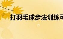 打羽毛球步法训练可以快速到达击球点