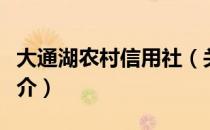 大通湖农村信用社（关于大通湖农村信用社简介）