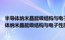 半导体纳米晶能级结构与电子性质的电化学研究（关于半导体纳米晶能级结构与电子性质的电化学研究简介）