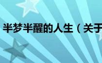 半梦半醒的人生（关于半梦半醒的人生简介）