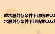 咸水层封存条件下超临界CO2的输运特性基础研究（关于咸水层封存条件下超临界CO2的输运特性基础研究介绍）