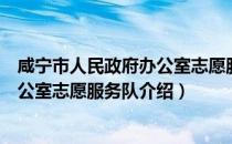 咸宁市人民政府办公室志愿服务队（关于咸宁市人民政府办公室志愿服务队介绍）