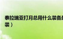 泰拉瑞亚打月总用什么装备最好（泰拉瑞亚打月总用什么套装）