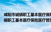 咸阳市城镇职工基本医疗保险医疗管理办法（关于咸阳市城镇职工基本医疗保险医疗管理办法介绍）