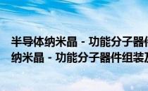 半导体纳米晶－功能分子器件组装及原理研究（关于半导体纳米晶－功能分子器件组装及原理研究简介）