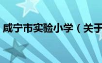 咸宁市实验小学（关于咸宁市实验小学介绍）