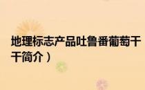 地理标志产品吐鲁番葡萄干（关于地理标志产品吐鲁番葡萄干简介）