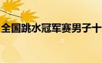 全国跳水冠军赛男子十米台决赛杨健获得冠军