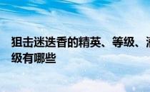狙击迷迭香的精英、等级、潜力、技能、信任的推荐培养等级有哪些 