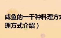 咸鱼的一千种料理方式（关于咸鱼的一千种料理方式介绍）