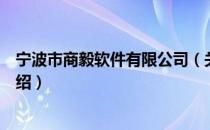 宁波市商毅软件有限公司（关于宁波市商毅软件有限公司介绍）