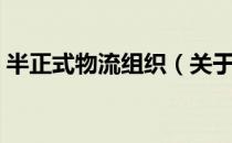 半正式物流组织（关于半正式物流组织简介）