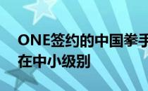 ONE签约的中国拳手中具备世界水准的集中在中小级别