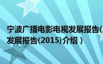 宁波广播电影电视发展报告(2015)（关于宁波广播电影电视发展报告(2015)介绍）
