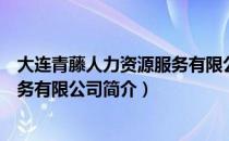 大连青藤人力资源服务有限公司（关于大连青藤人力资源服务有限公司简介）