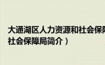 大通湖区人力资源和社会保障局（关于大通湖区人力资源和社会保障局简介）