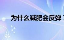为什么减肥会反弹？减肥反弹怎么办？