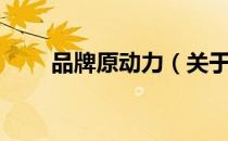 品牌原动力（关于品牌原动力介绍）