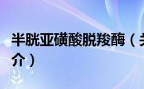 半胱亚磺酸脱羧酶（关于半胱亚磺酸脱羧酶简介）