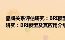 品牌关系评估研究：BRI模型及其应用（关于品牌关系评估研究：BRI模型及其应用介绍）