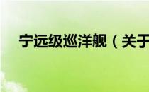 宁远级巡洋舰（关于宁远级巡洋舰介绍）