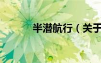 半潜航行（关于半潜航行简介）