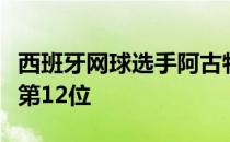 西班牙网球选手阿古特在ATP世界排名中排在第12位