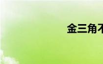 金三角不能悲伤