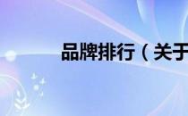 品牌排行（关于品牌排行介绍）