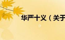 华严十义（关于华严十义简介）