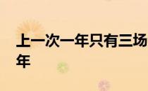 上一次一年只有三场大满贯需要回溯到1941年