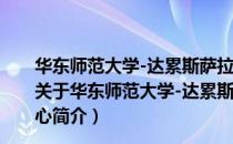 华东师范大学-达累斯萨拉姆大学坦桑尼亚联合研究中心（关于华东师范大学-达累斯萨拉姆大学坦桑尼亚联合研究中心简介）