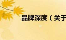 品牌深度（关于品牌深度介绍）