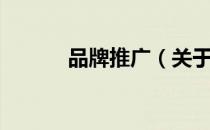 品牌推广（关于品牌推广介绍）