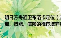 明日方舟近卫布洛卡定位（近卫布洛卡的精英化、等级、潜能、技能、信赖的推荐培养程度分别是什么）