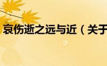 哀伤逝之远与近（关于哀伤逝之远与近介绍）