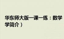 华东师大版一课一练：数学（关于华东师大版一课一练：数学简介）