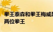 拳王泰森和拳王梅威瑟是在国内知名度最高的两位拳王